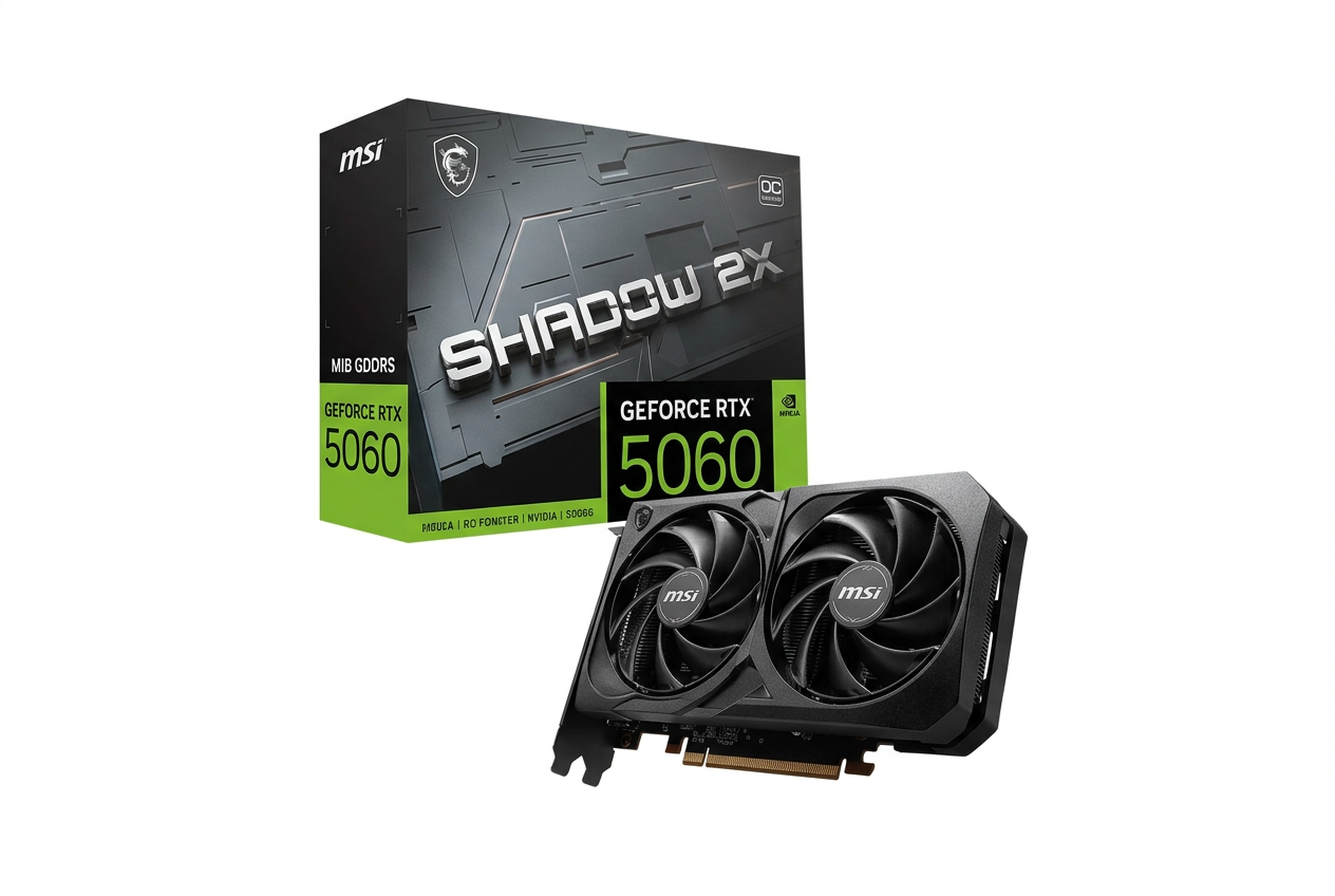 Placa de Vídeo MSI RTX 5060 8G Shadow 2X OC